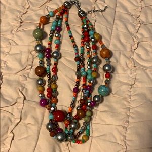 Multicolored beaded necklace